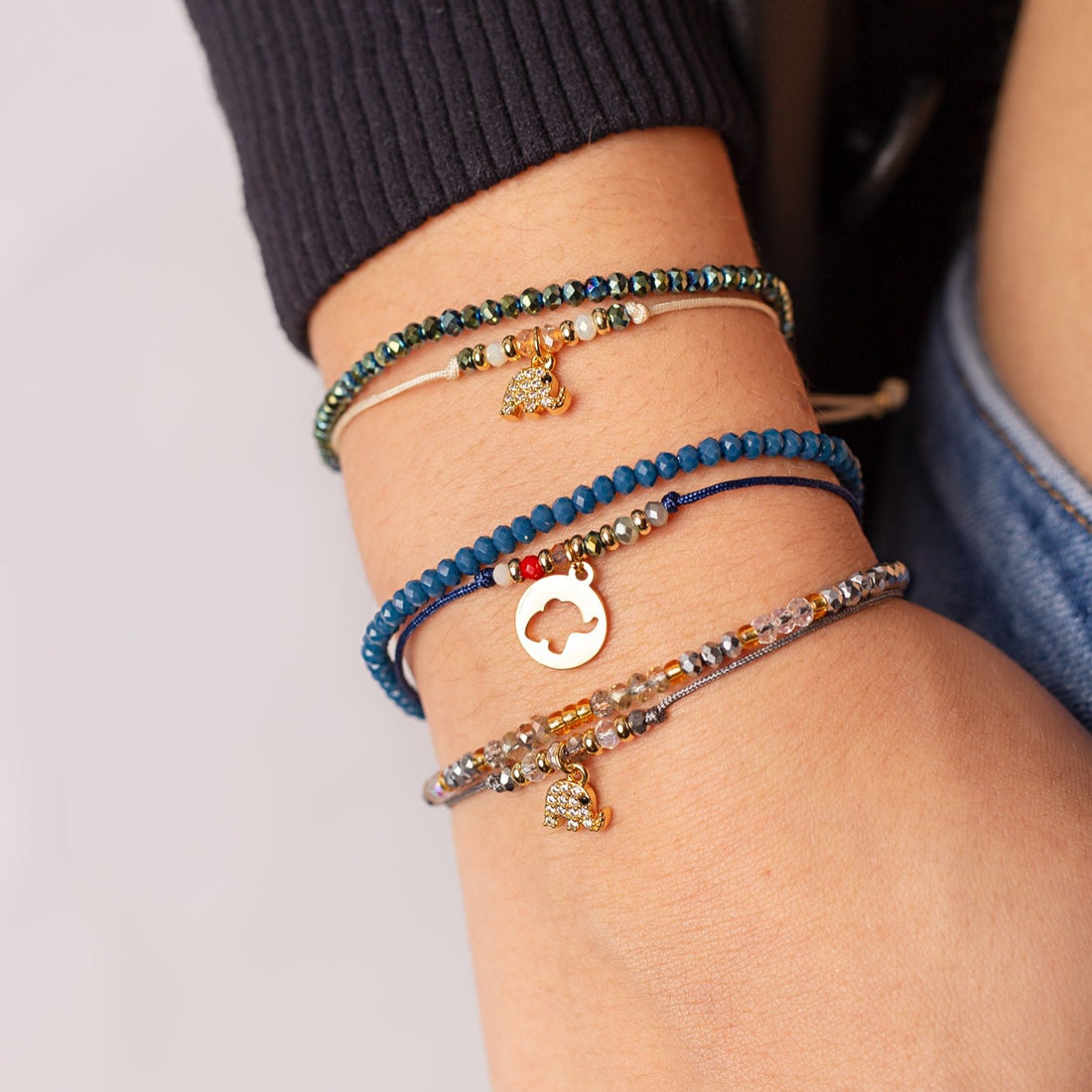 Pulsera Isabella Elefante Mini Strass