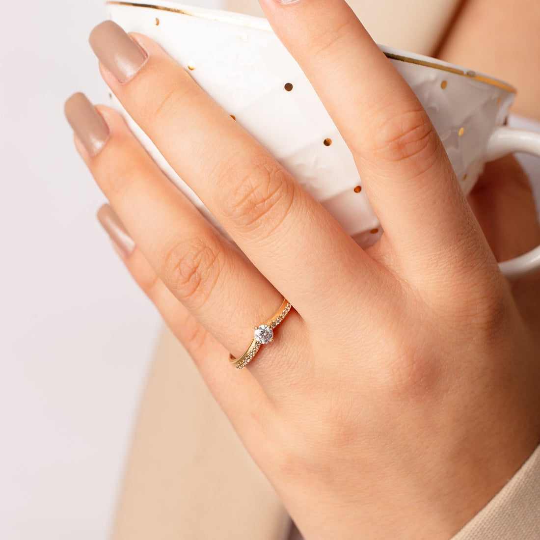 Anillo Promesa Oro 18K