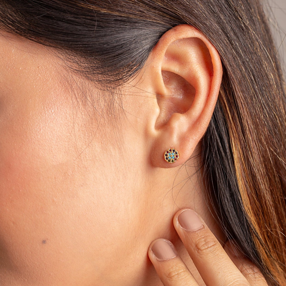 Aretes Lentejita Multicolor