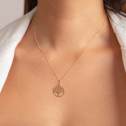 Collar Medalla Árbol de la Vida