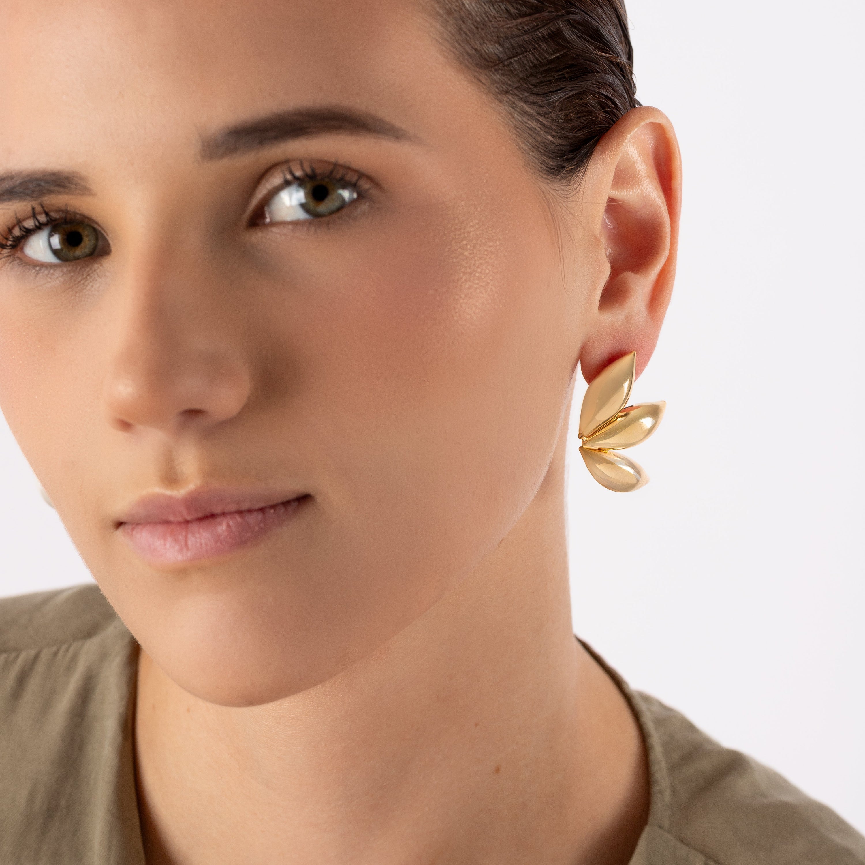 Aretes Fleur Dorée - AR40043