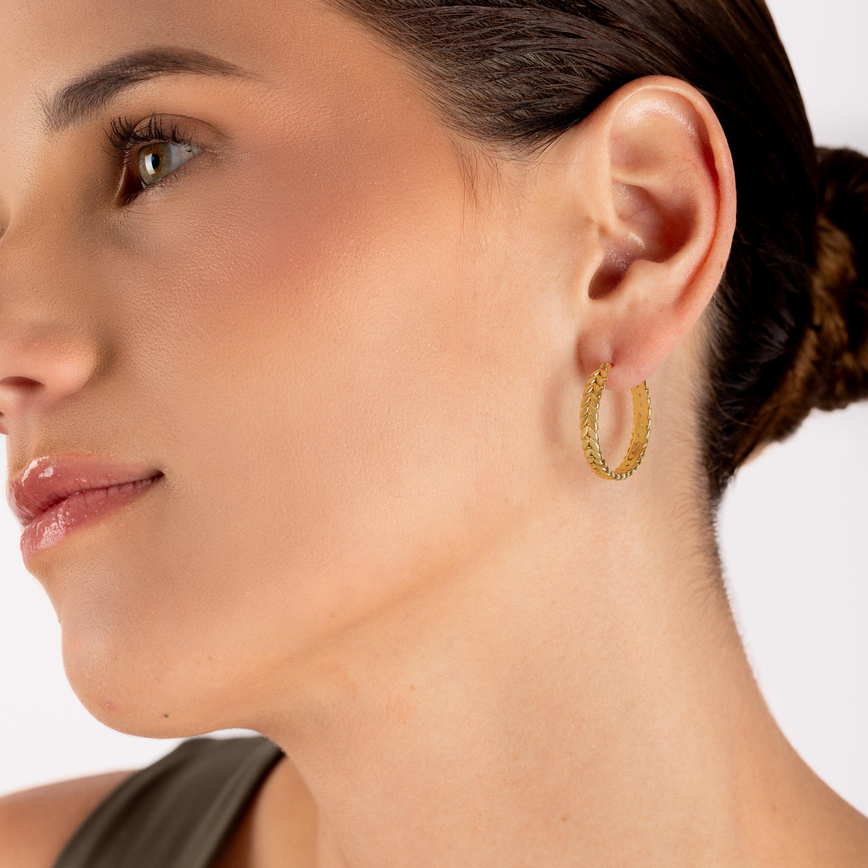 Argollas Golden Weave - AG40036