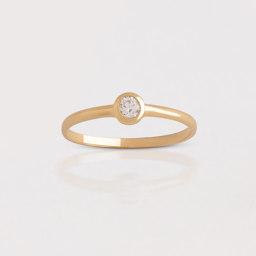 Anillo Punto Luz ORO 18K