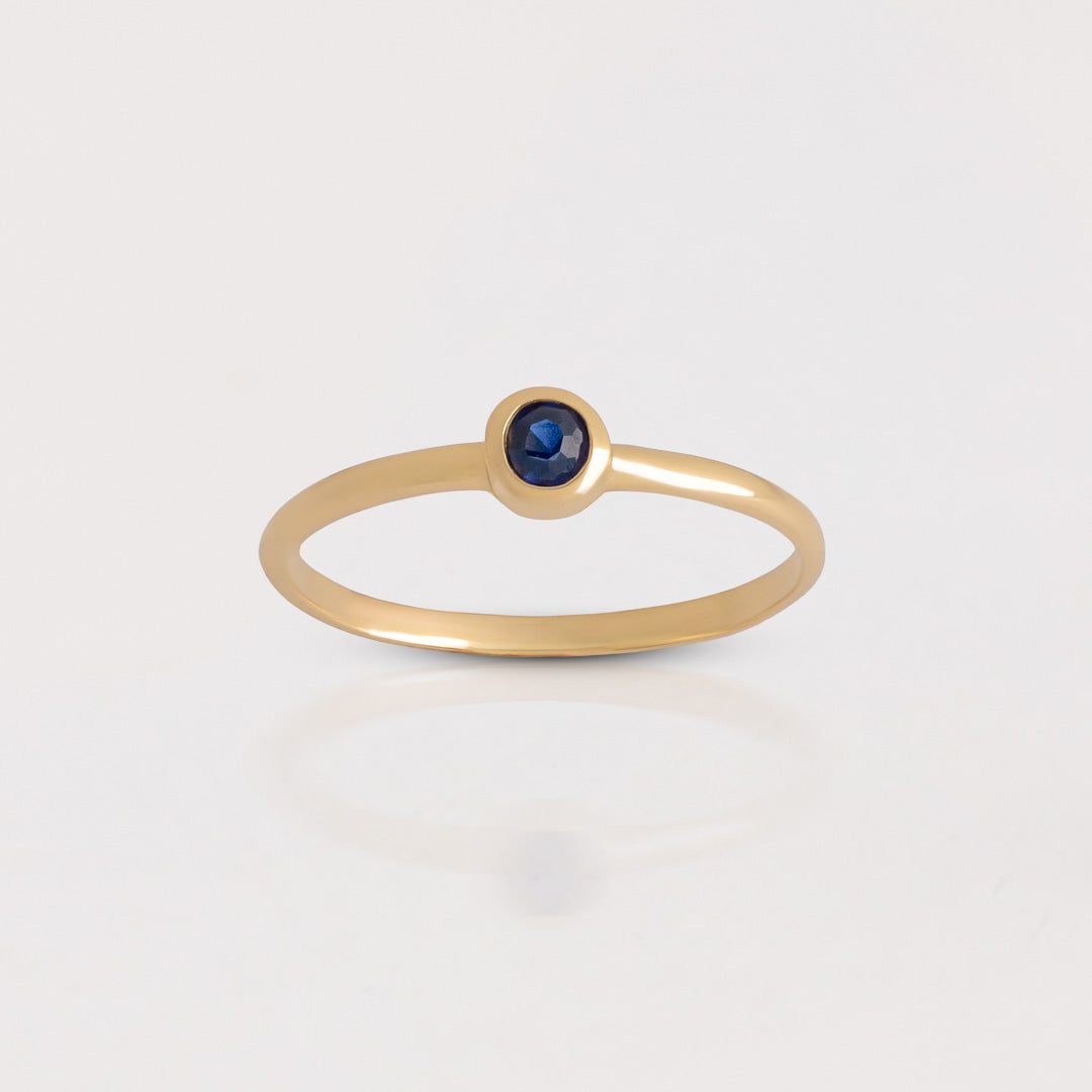 Anillo Punto Azul ORO 18K