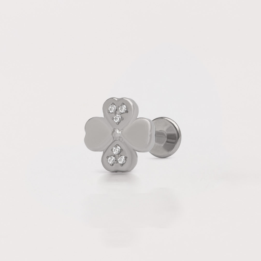 Piercing Fortuna plateada