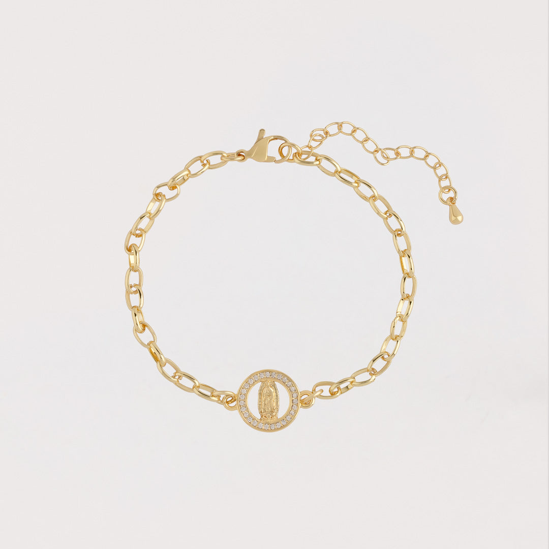 Pulsera Virgen strass