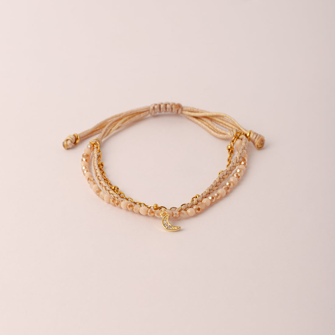 Pulsera Julieta triple Tonos Nude - Luna