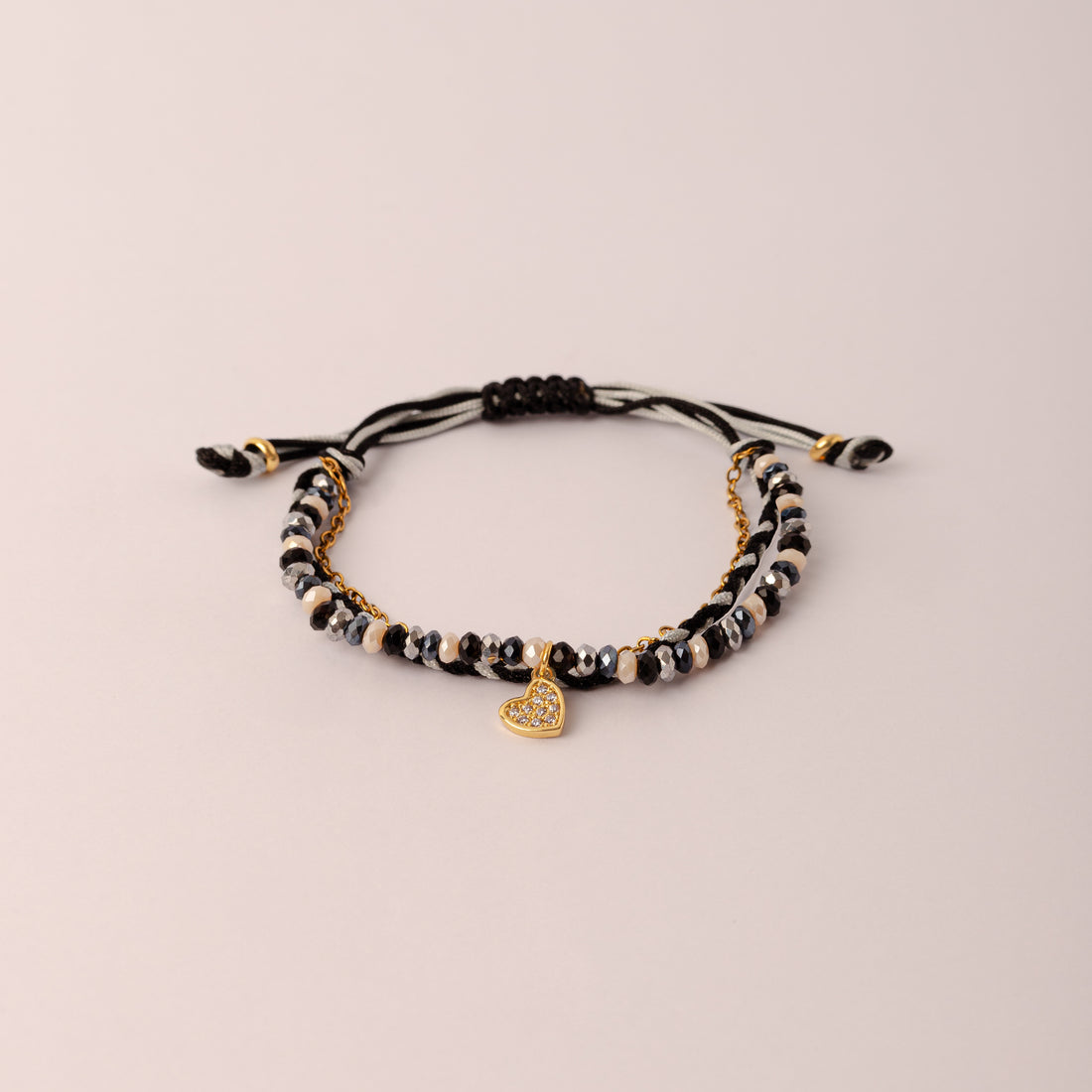 Pulsera Julieta triple Corazón Strass
