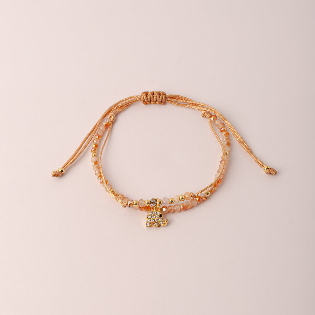 Pulsera Isabella Crema Tornasol - Elefante Mini