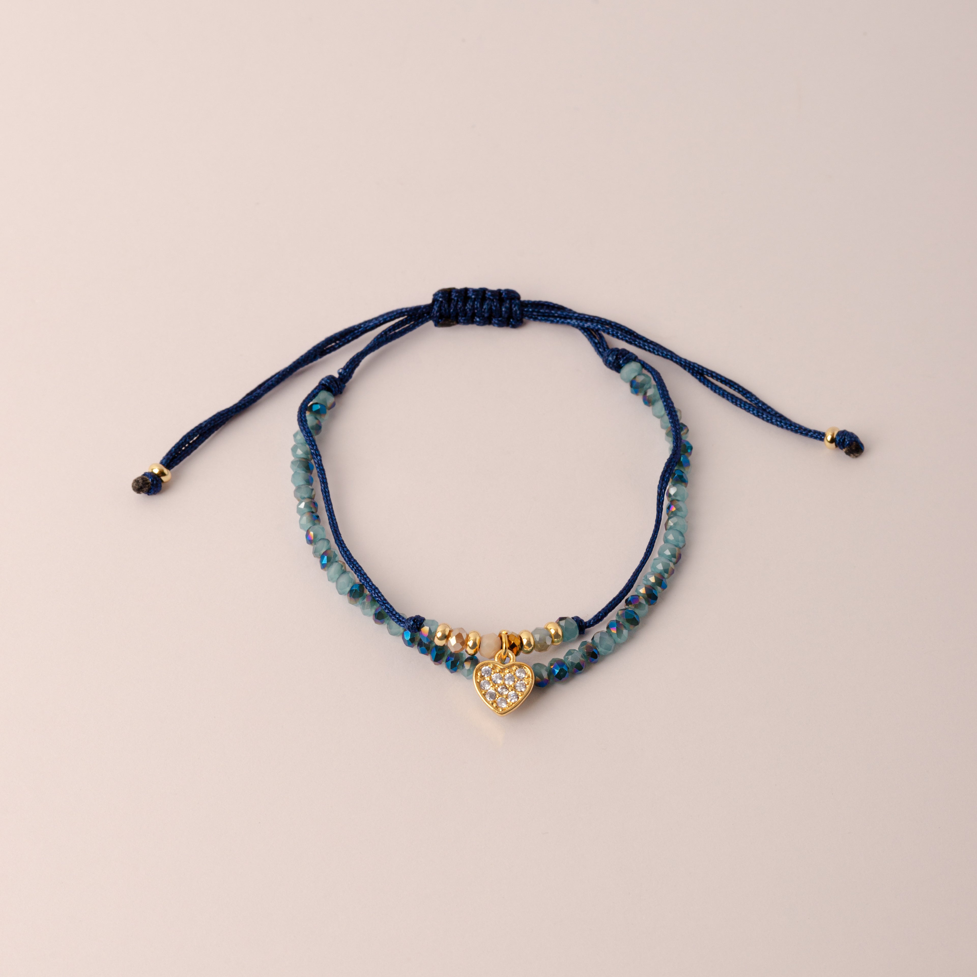 Pulsera Isabella Azul - Corazón