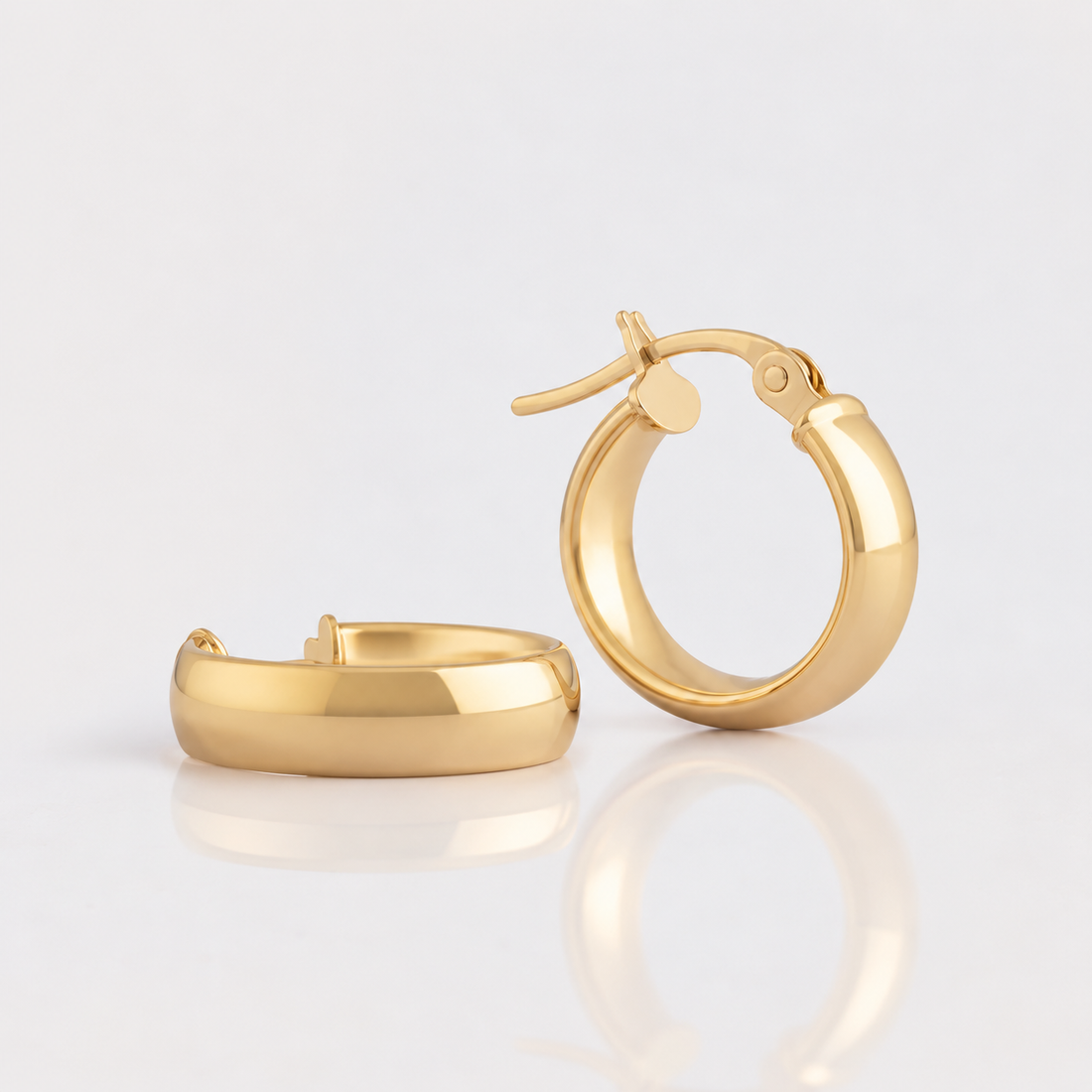 Argollas Corte Recto ORO 18K