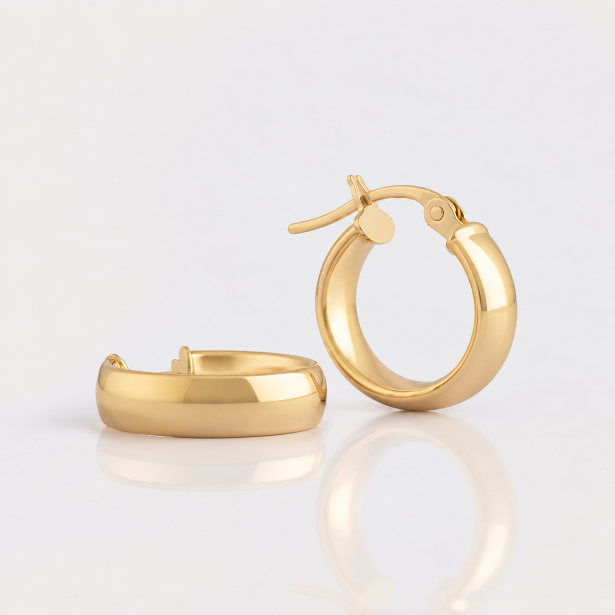 Argollas Corte Recto ORO 18K
