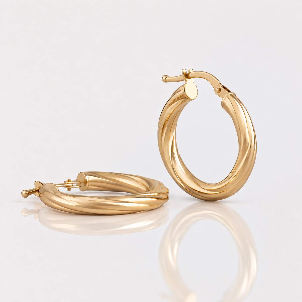 Argollas Grandes Craqueladas ORO 18K
