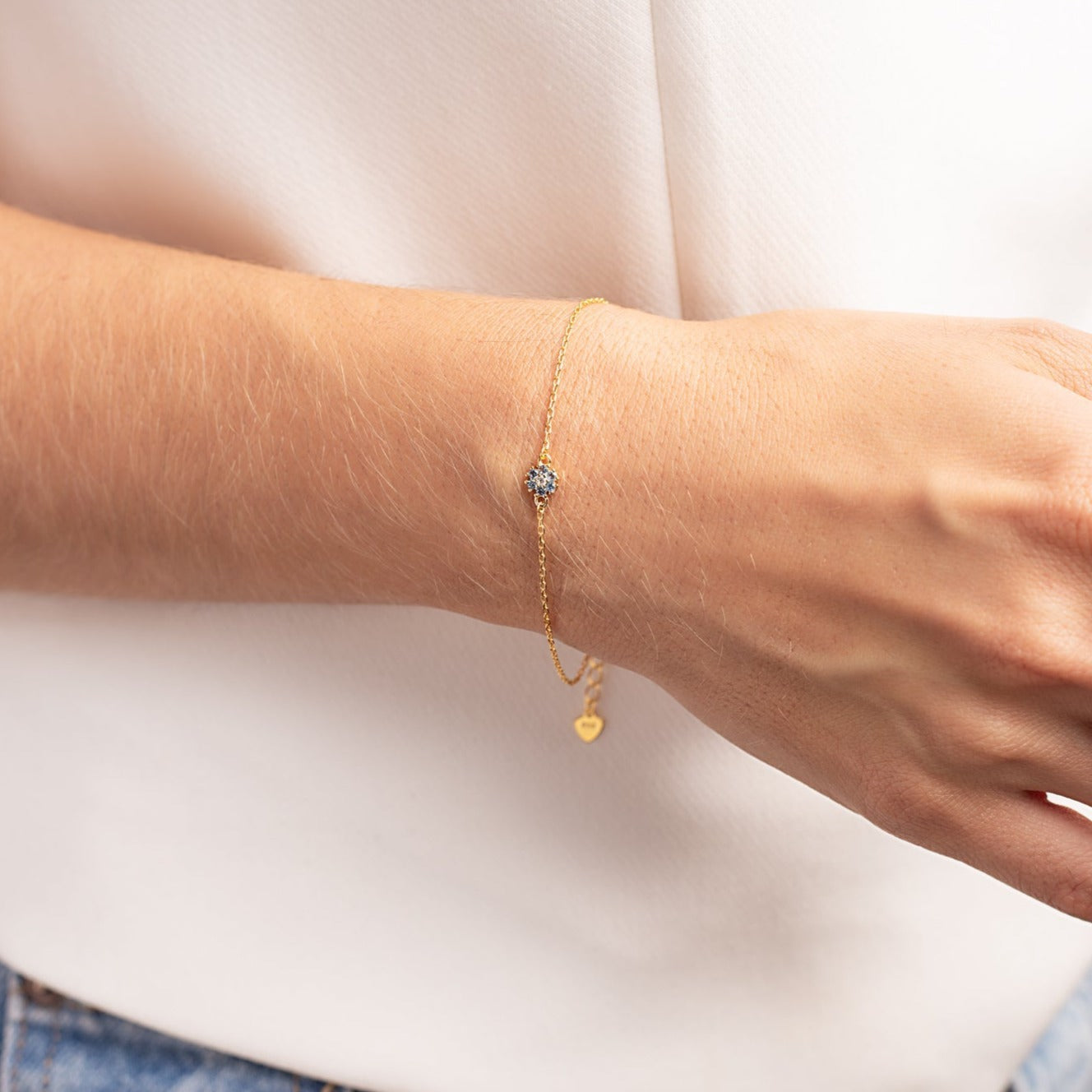 Pulsera Ojo Turco Strass Celeste