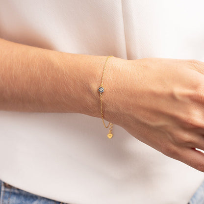 Pulsera Ojo Turco Strass Celeste