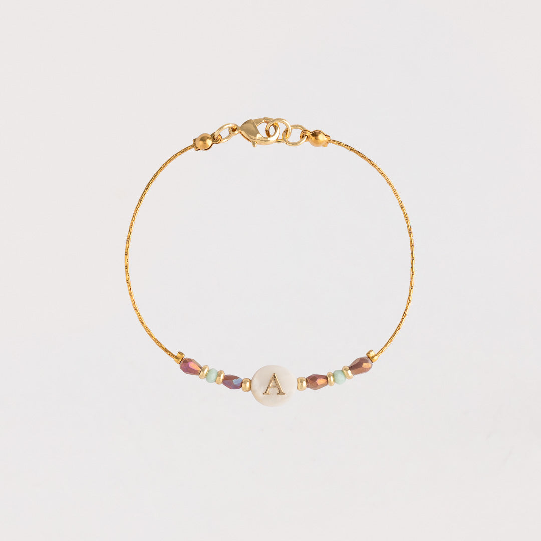Pulsera Inicial Nácar