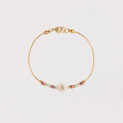 Pulsera Inicial Nácar