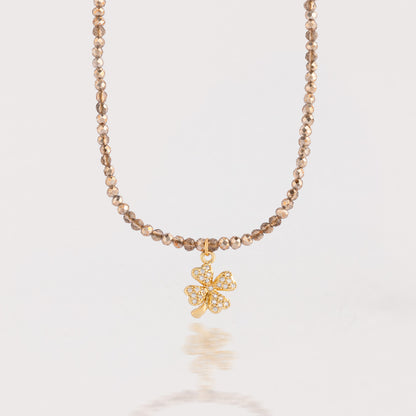 Collar Trébol Champagne