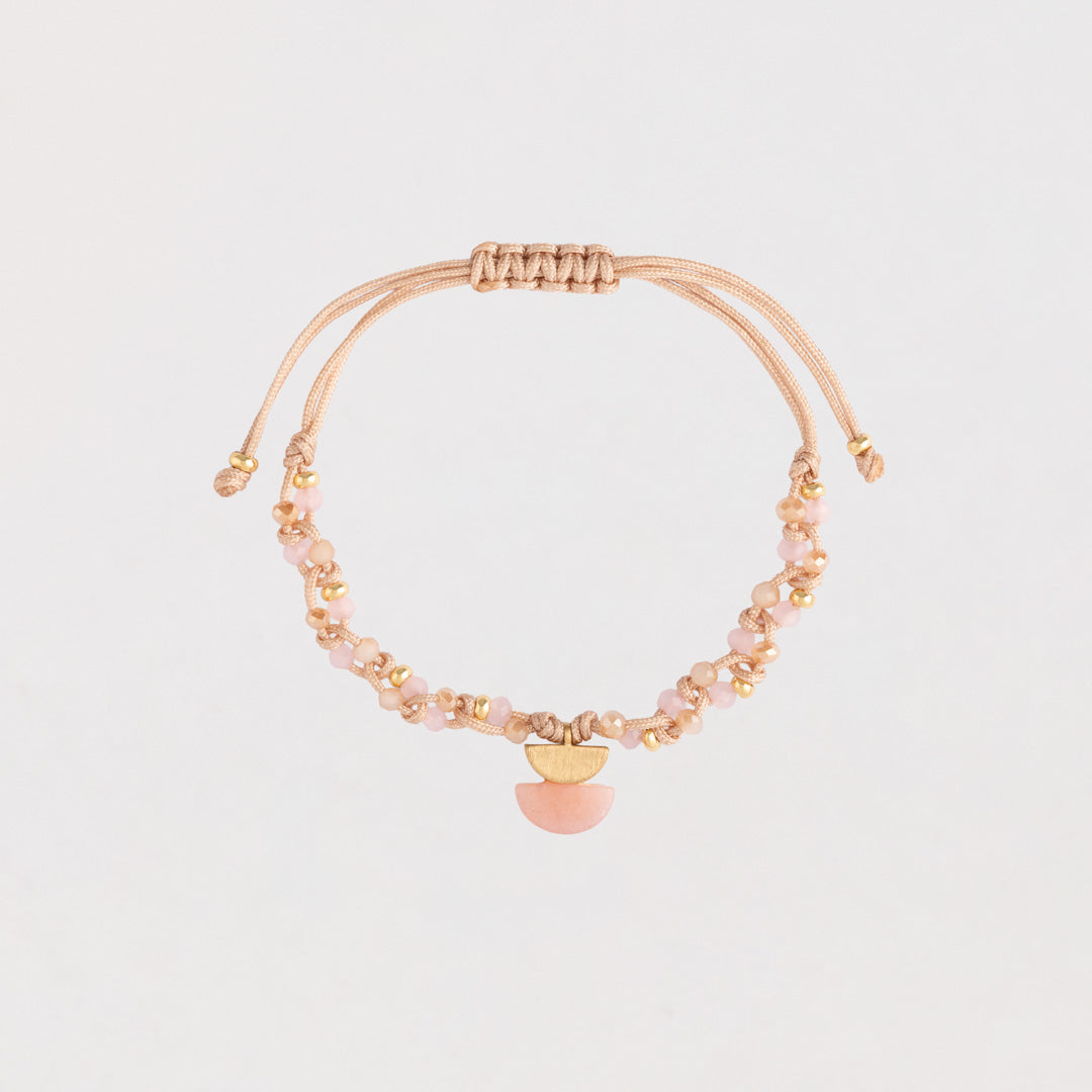Pulsera Zoe - Cuarzo Rosado