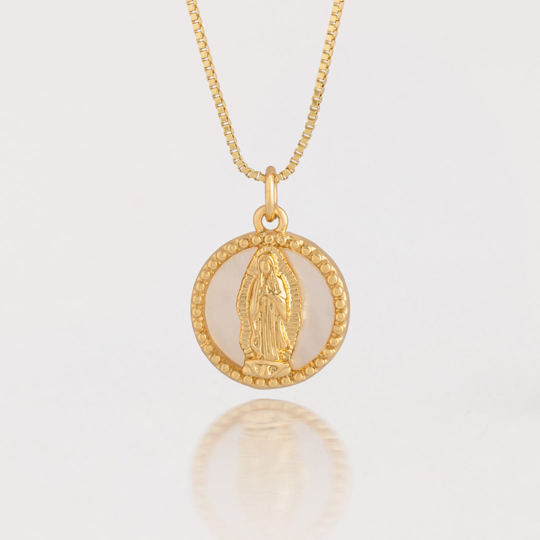 Collar Virgen de Guadalupe Nácar