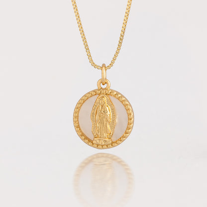 Collar Virgen de Guadalupe Nácar