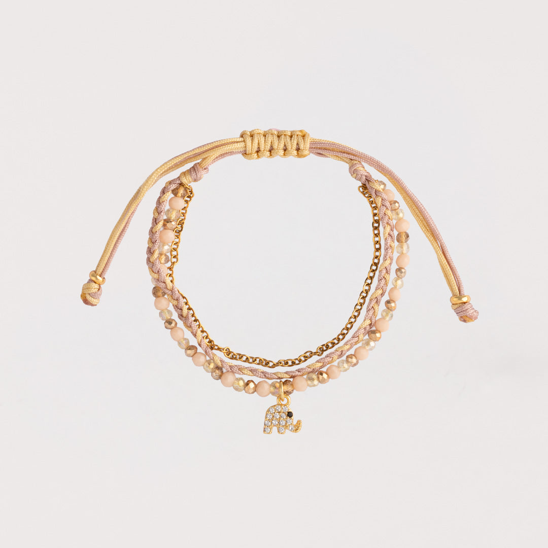 Pulsera Julieta Triple - Elefante Mini