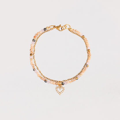 Pulsera Rafaella - Corazón Calado