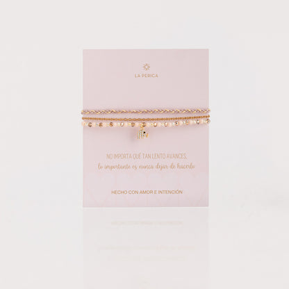 Pulsera Julieta Triple - Elefante Mini