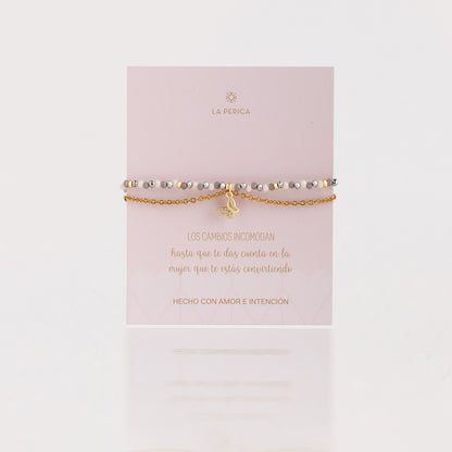 Pulsera Rafaella - Mariposa Semi Strass