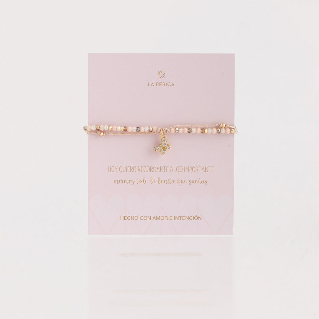 Pulsera Micaela Mariposa Strass