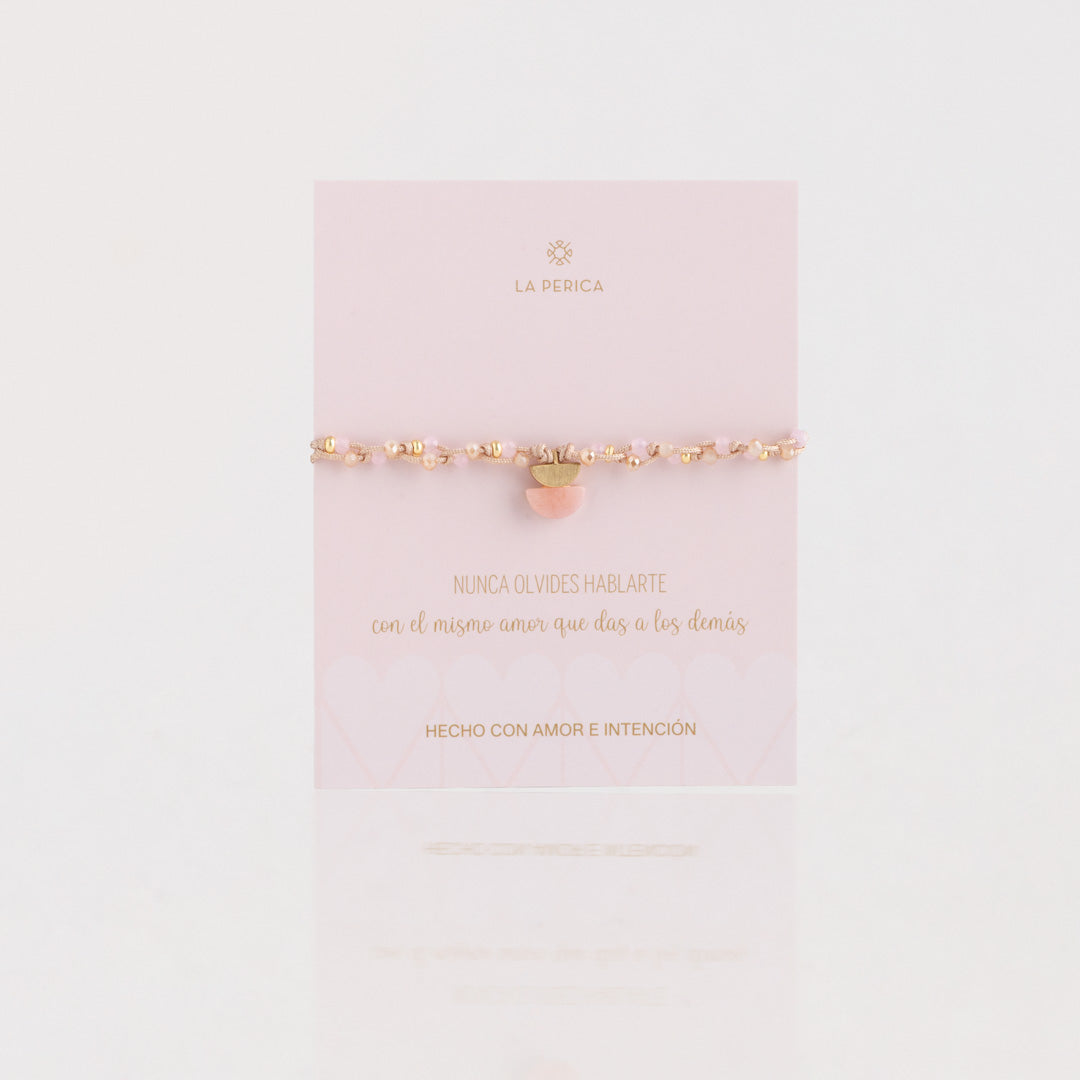 Pulsera Zoe - Cuarzo Rosado