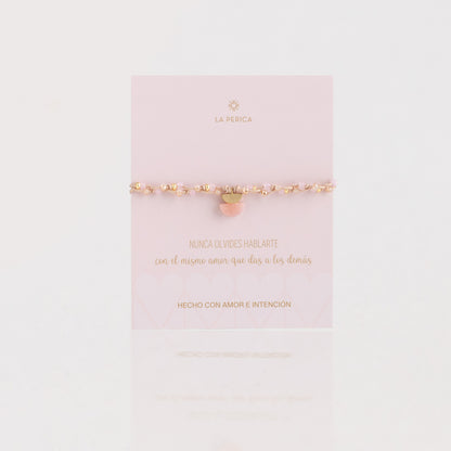 Pulsera Zoe - Cuarzo Rosado