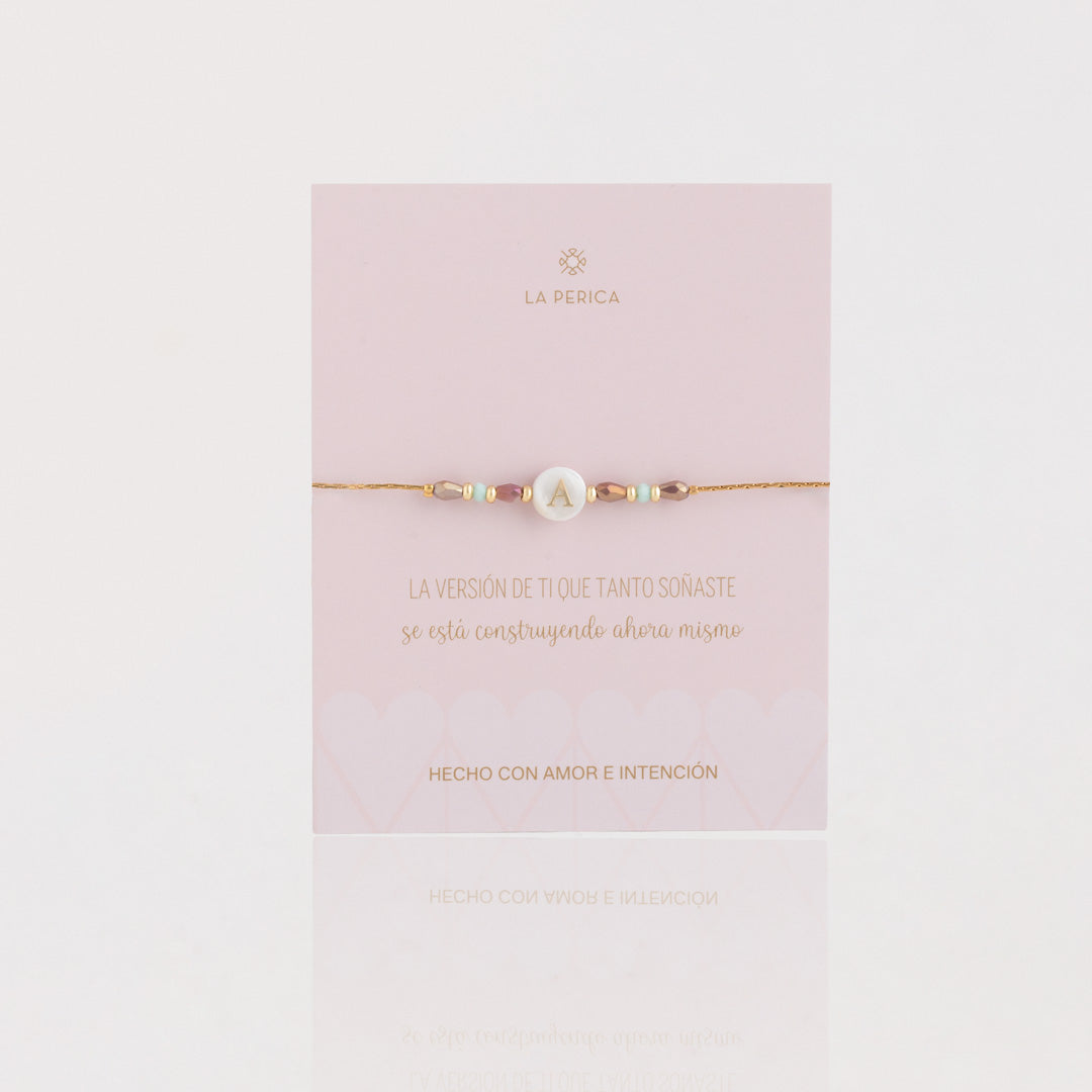 Pulsera Inicial Nácar