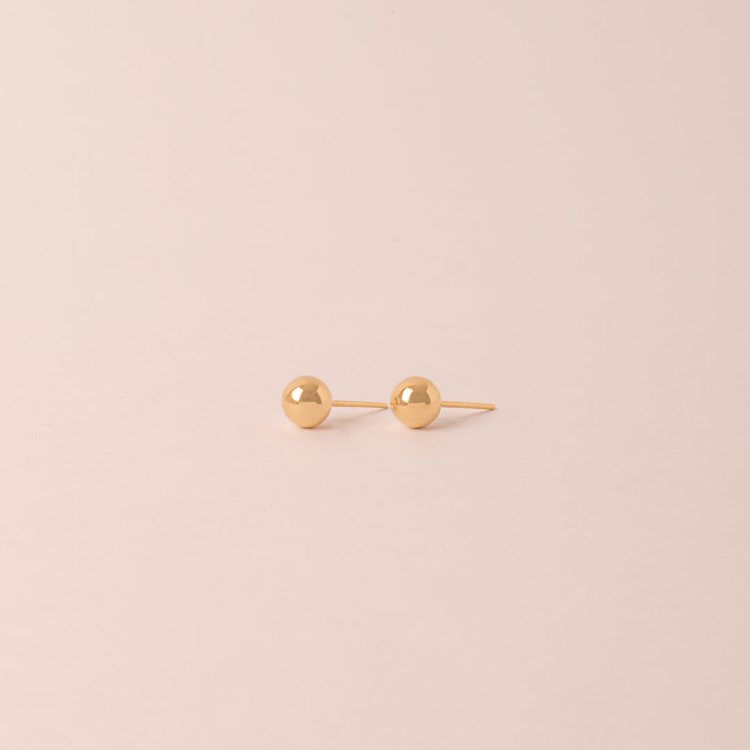 Aretes Bombita Oro 18K