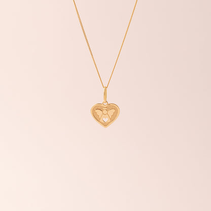 Dije Angelito de la Guarda Oro 18k