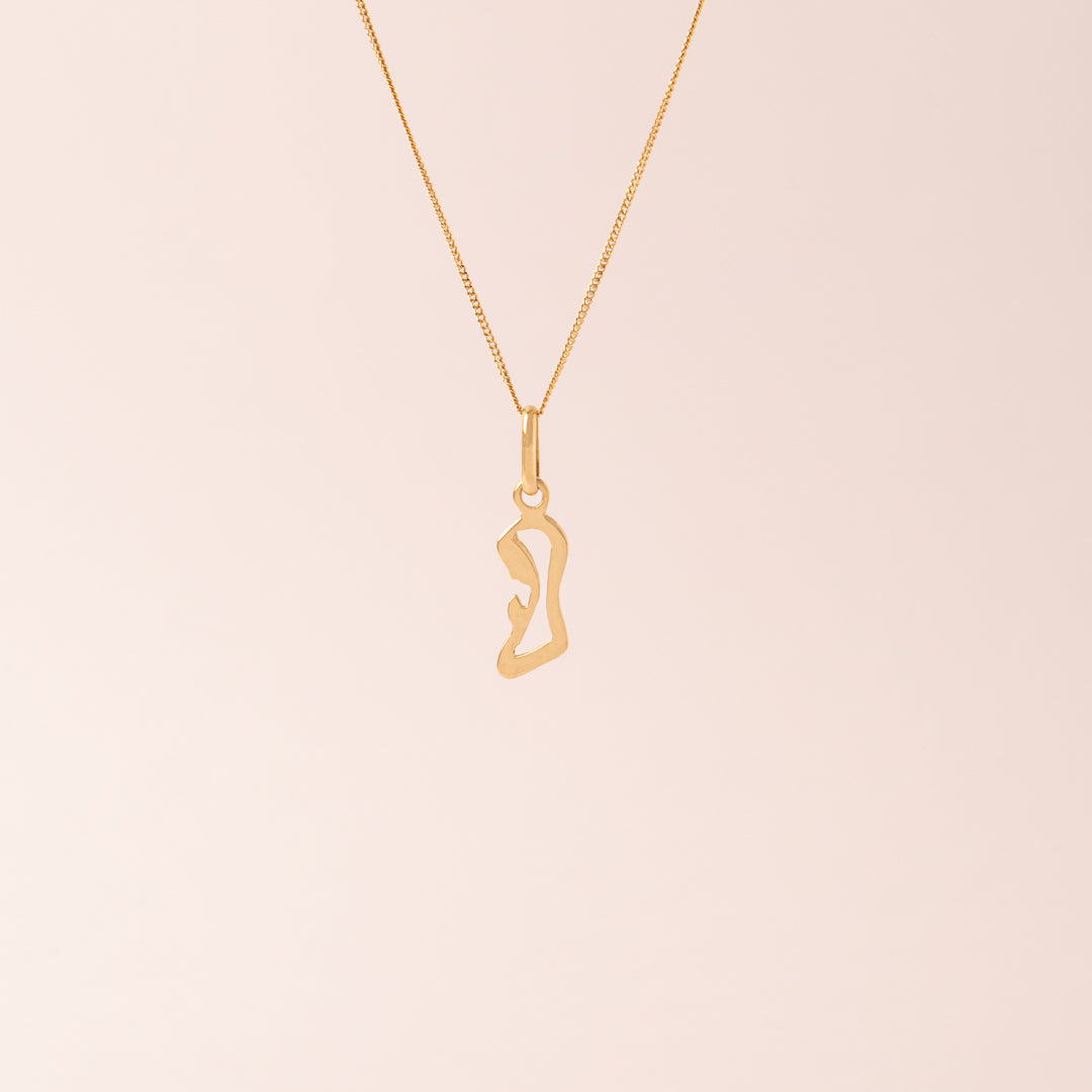 Collar Virgin Silhouette Oro 18k
