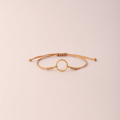 Pulsera Circulo de la Vida Mediano Oro 18k