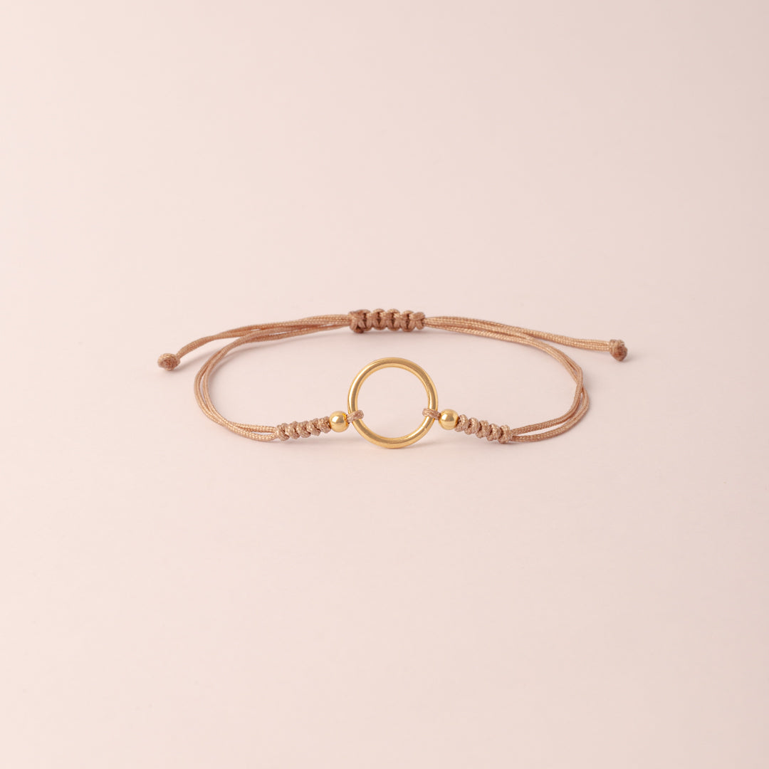 Pulsera Circulo de la Vida Mediano Oro 18k