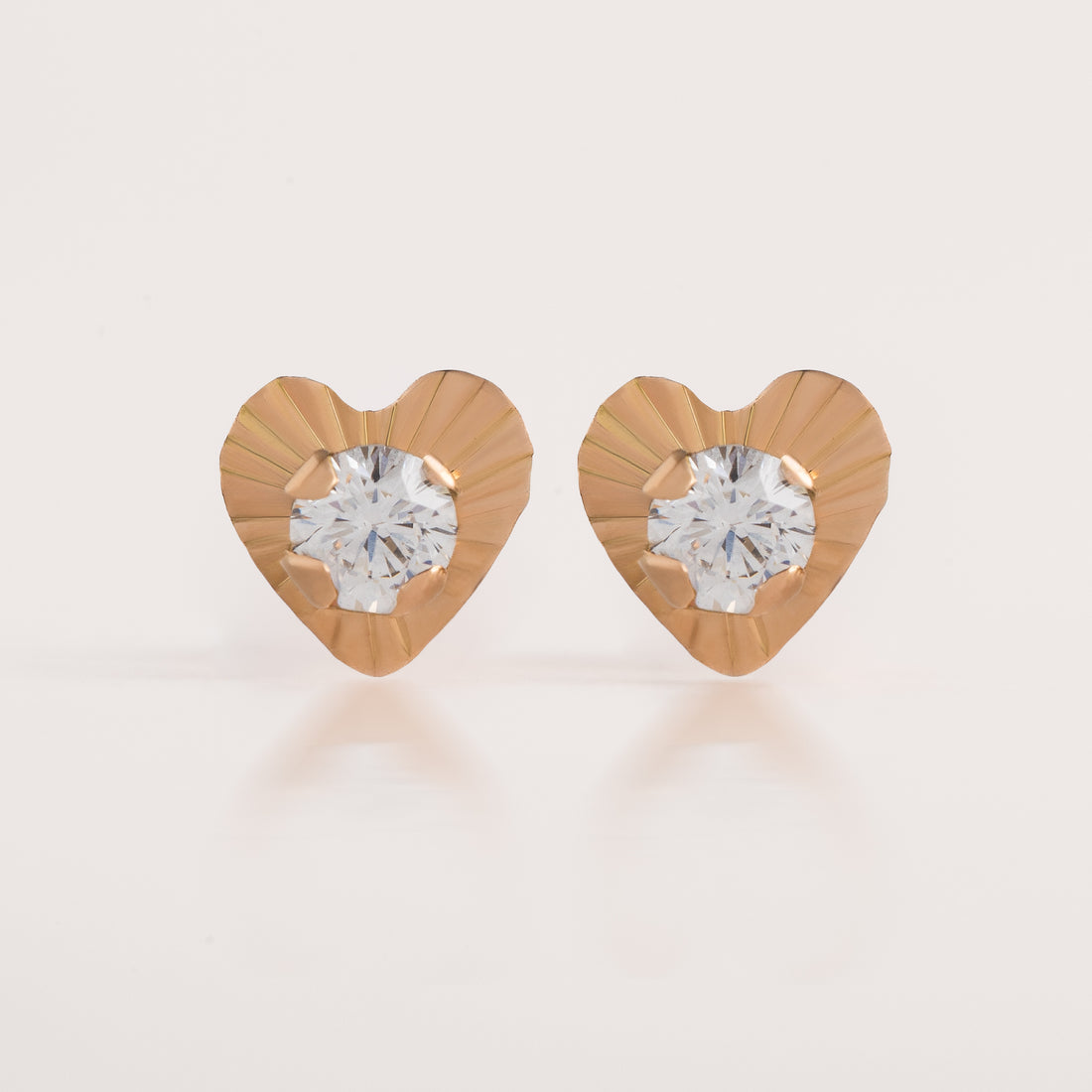Abridores Corazón Punto Luz Oro 18k