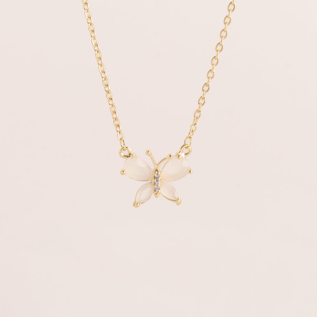 Collar Brillo de Mariposa