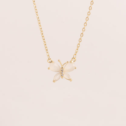 Collar Brillo de Mariposa