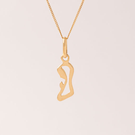 Collar Virgin Silhouette Oro 18k