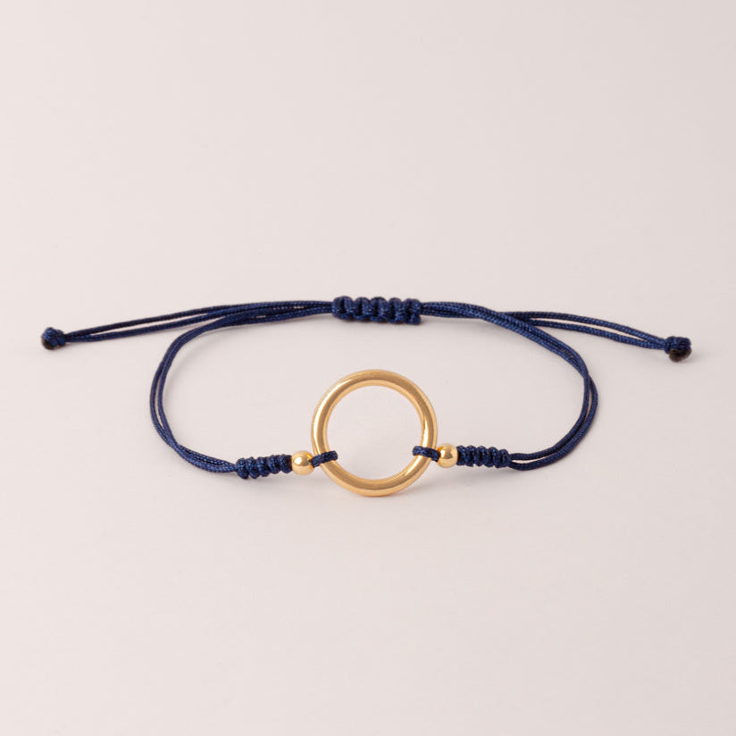 Pulsera Circulo de la Vida Grande Oro 18k