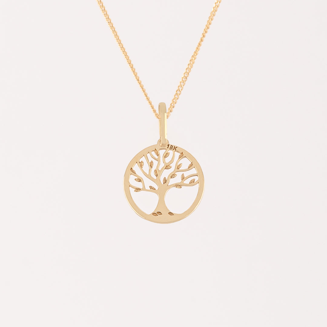 Collar Árbol Oro 18k