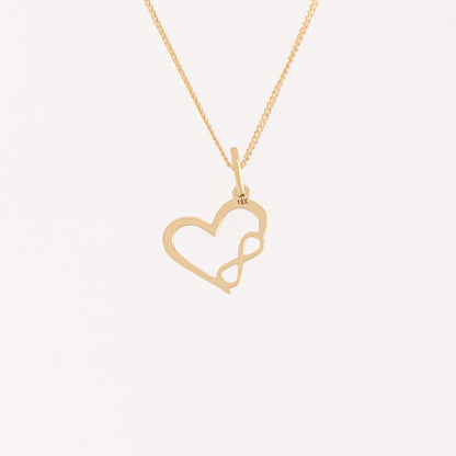 Collar Corazón Infinito Oro 18k