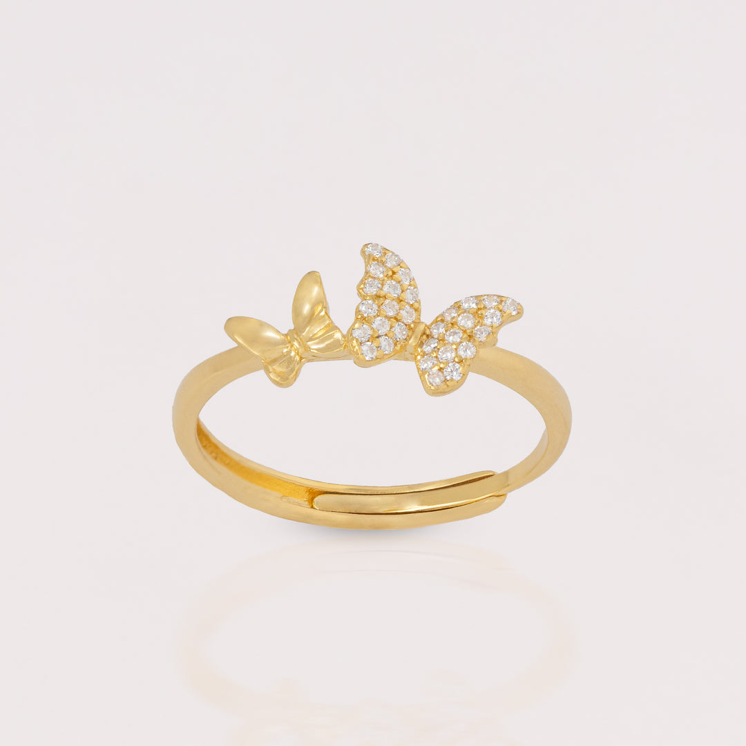 Anillo Mariposas Brillo - AN30004
