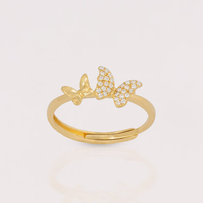 Anillo Mariposas Brillo - AN30004