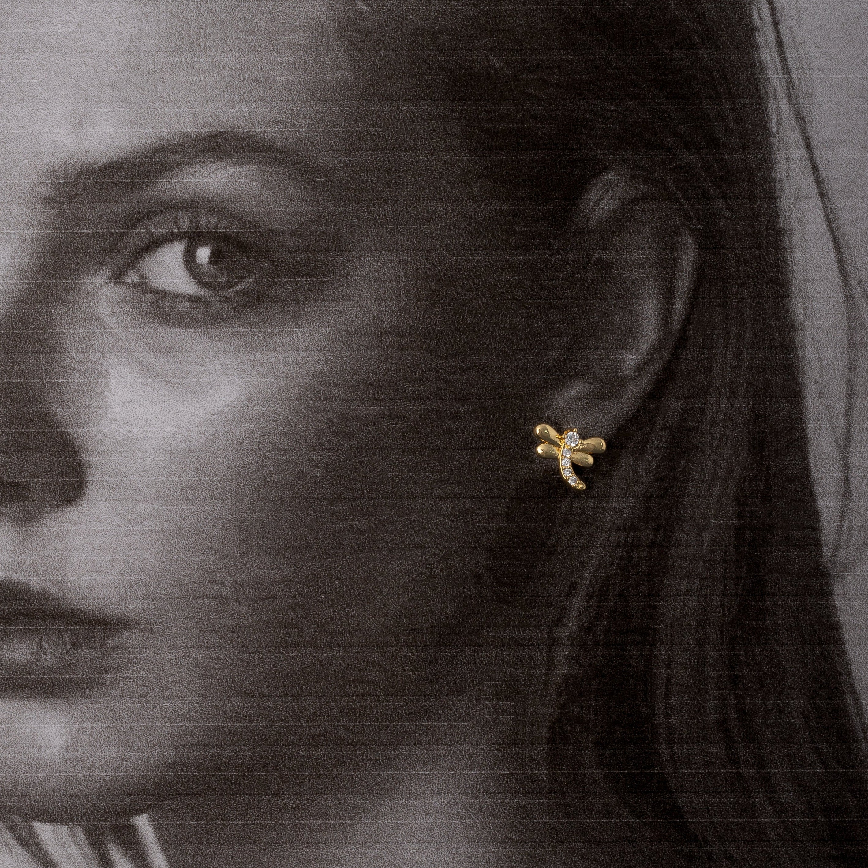 Aretes Golden Wings
