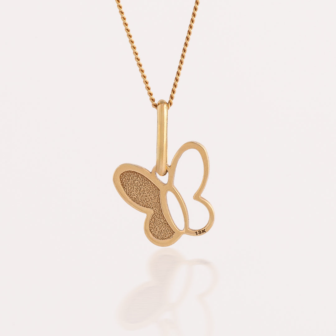 Collar Mariposa Oro 18k
