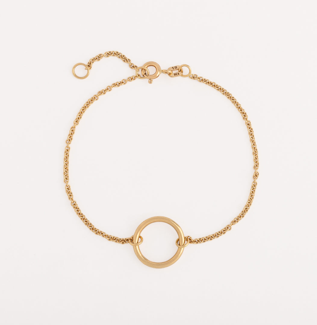 Pulsera circulo de la vida oro 18K